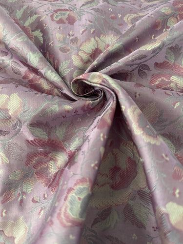 Satin Silk Saree from Banaras| Tanchoi weave | Mauve/Light Purple | Handwoven | No Zari | Silk Mark Certified | Ships from California